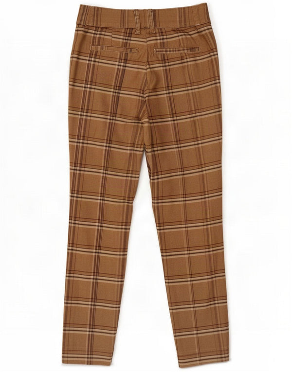 Red Button Ženske uske chino hlače EU 36 Small W28 L30 Brown Check