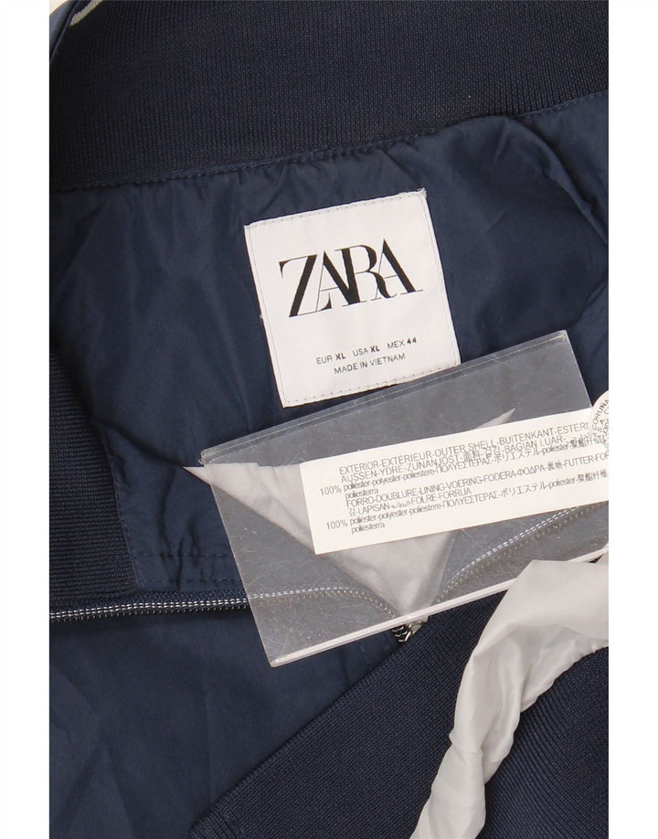 Zara muška bomber jakna UK 42 XL tamnoplavi poliester
