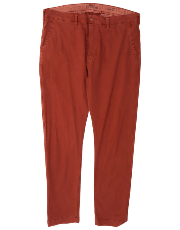 Levi's uske muške sužene chino hlače W38 L32 Bordo pamuk