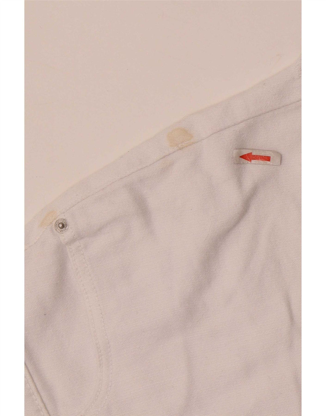 Ženske traper kratke hlače Calvin Klein W28 Srednje bijeli pamuk