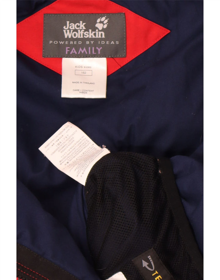 Vjetrovka Jack Wolfskin za dječake 11-12 godina crvena poliester u boji