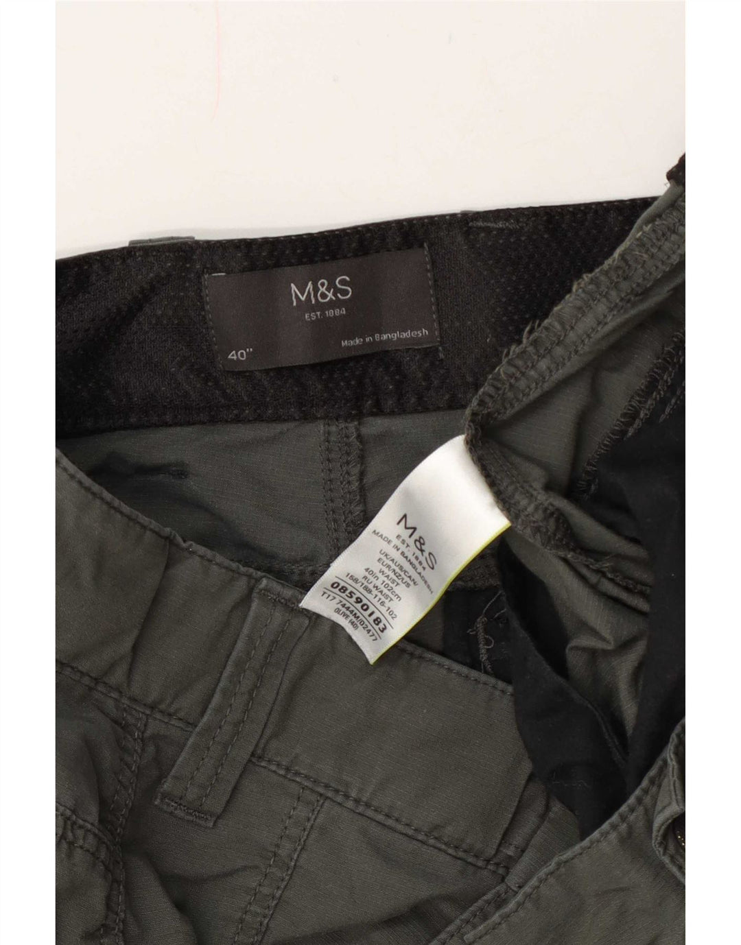 Marks & Spencer muške kargo kratke hlače W40 XL kaki pamuk