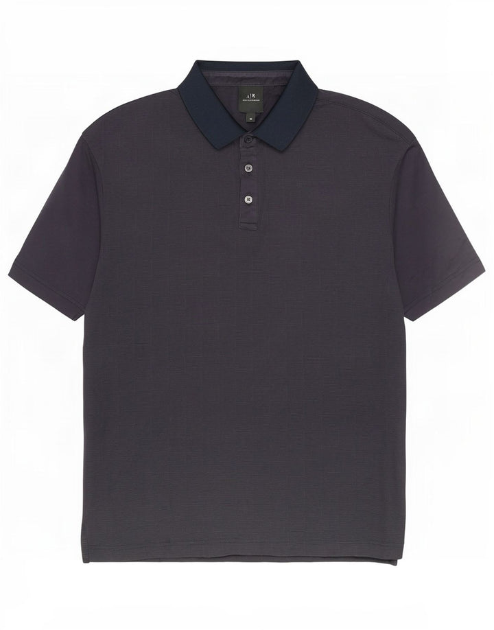 Armani Exchange muška polo majica Srednje tamnoplavi geometrijski pamuk