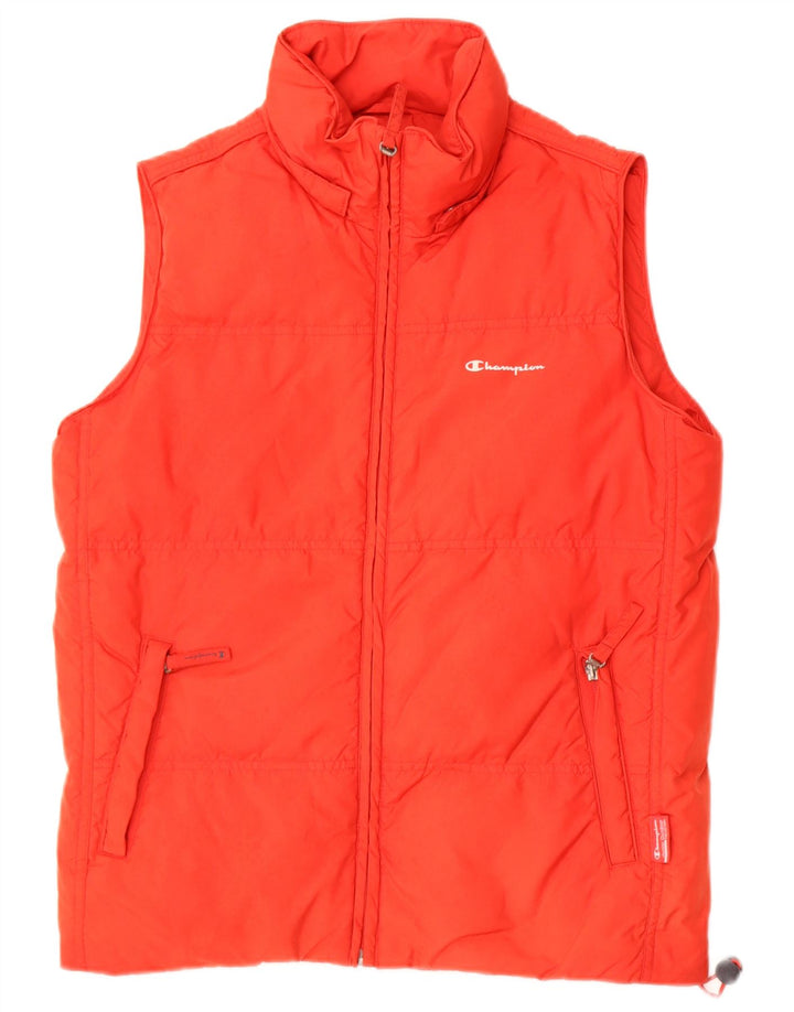 Champion Boys Padded Gilet 11-12 Years Large Red Polyamide