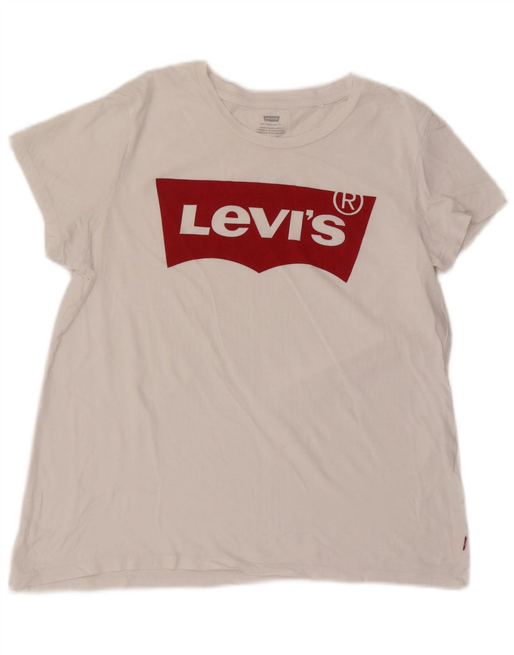 Levi's ženska majica kratkih rukava s grafičkim motivima UK 16 velika bijela