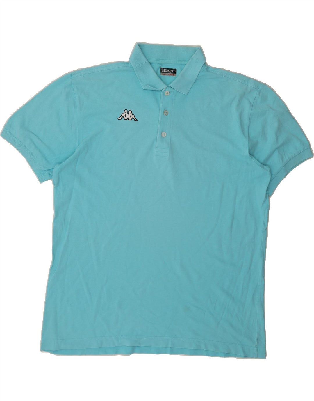 KAPPA Mens Polo Shirt 2XL Blue Cotton Vintage Kappa and Second-Hand Kappa from Messina Hembry 