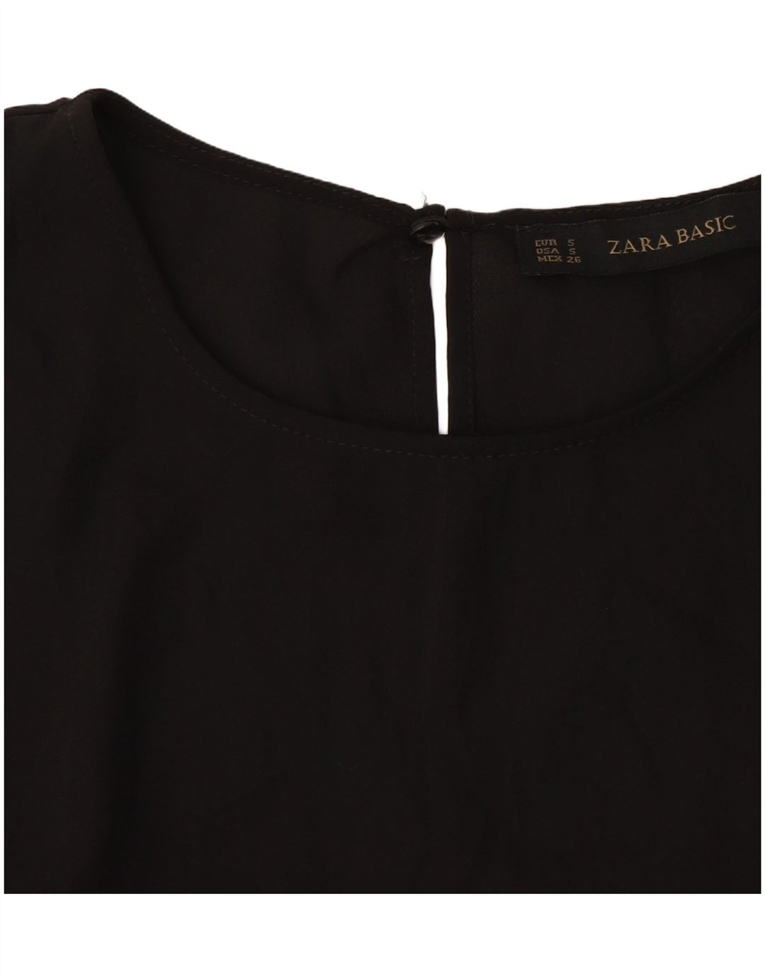 Zara ženska majica s 3/4 rukavima UK 10 Mala crna