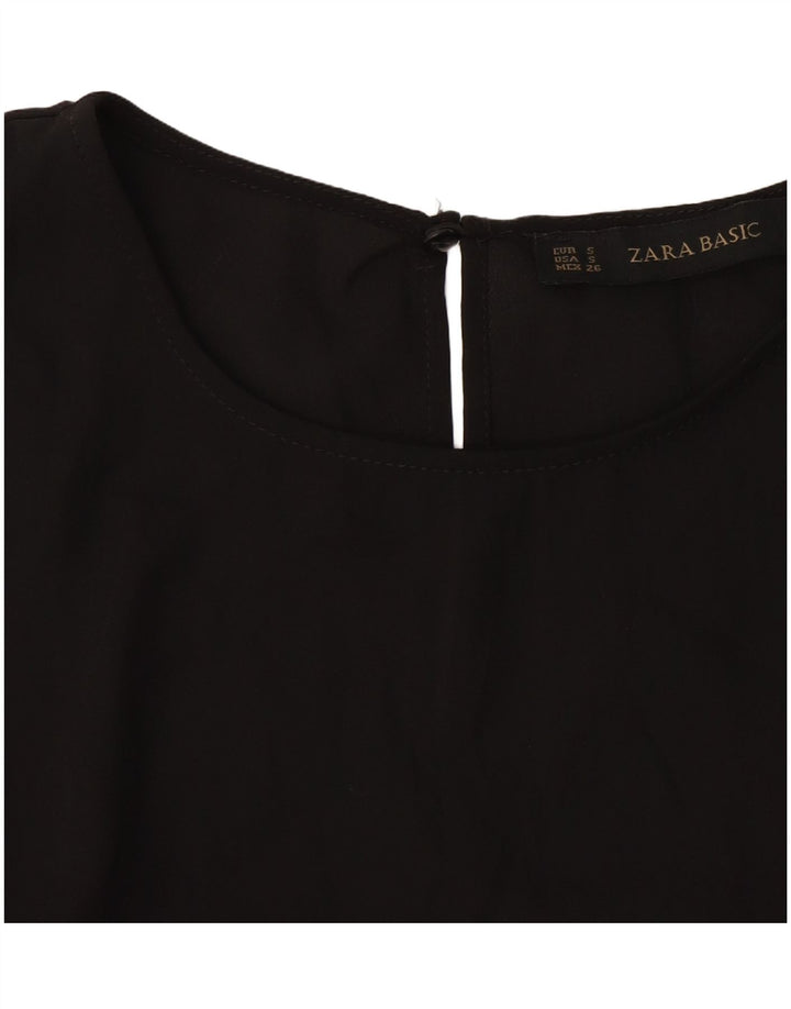 Zara ženska majica s 3/4 rukavima UK 10 Mala crna