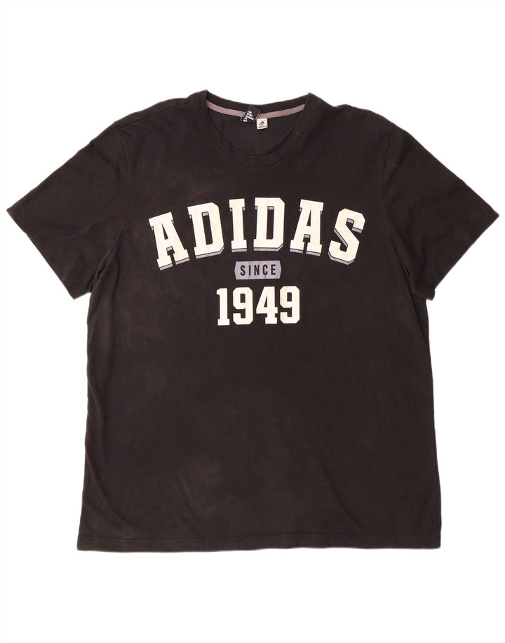 ADIDAS muška majica s grafičkim motivima 2XL crni pamuk