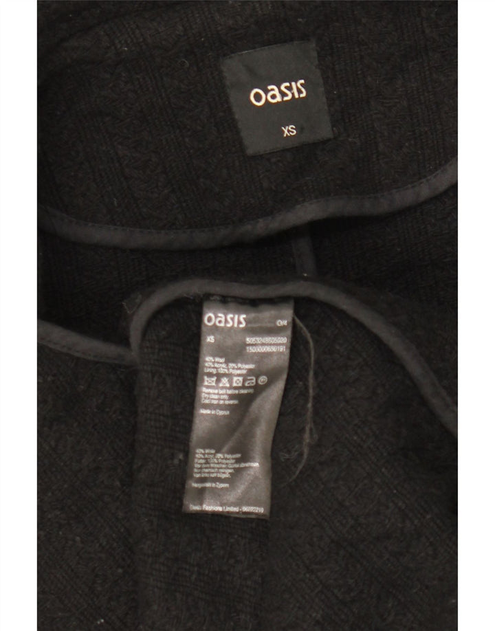 Oasis ženski kaput UK 6 XS crna vuna