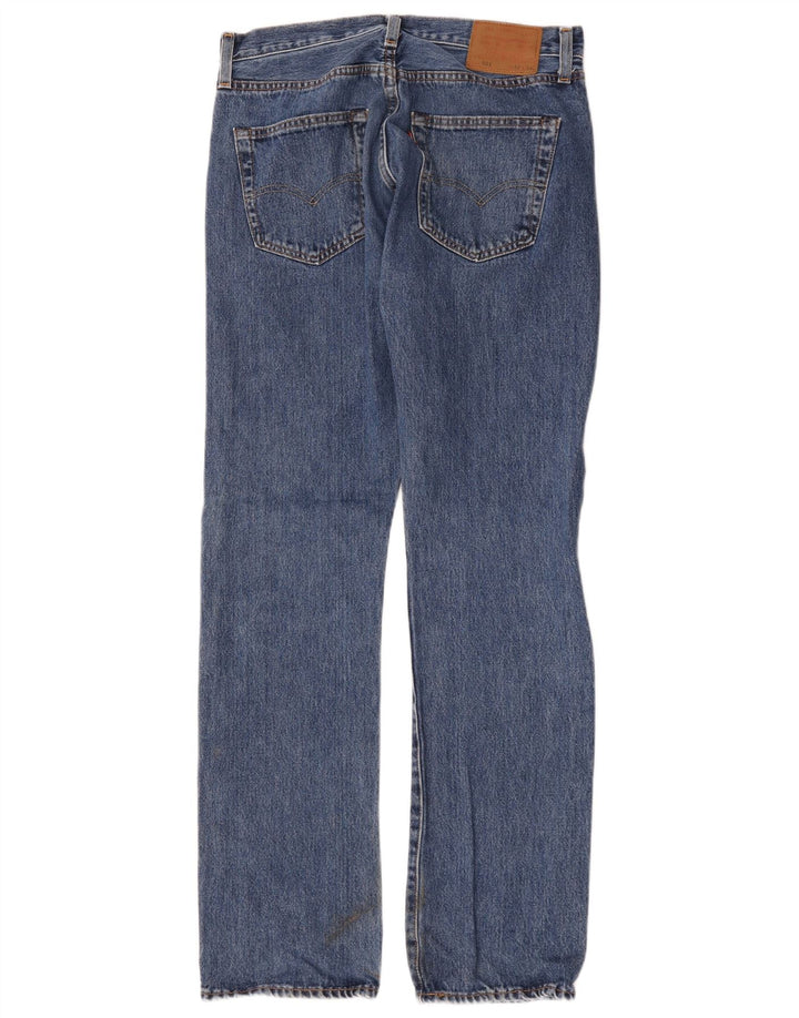 Levi's muške 501 ravne traperice W32 L34 plavi pamuk