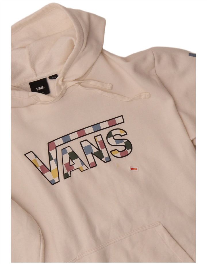 Vans muška majica s kapuljačom srednje veličine, bijeli pamuk