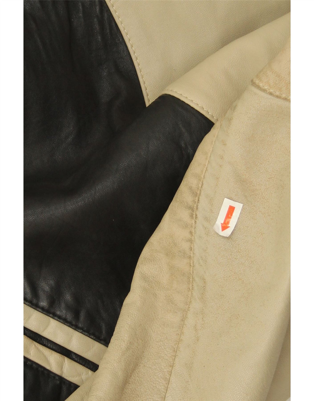 Vintage muška kožna jakna UK 38 srednje crna janjeća koža