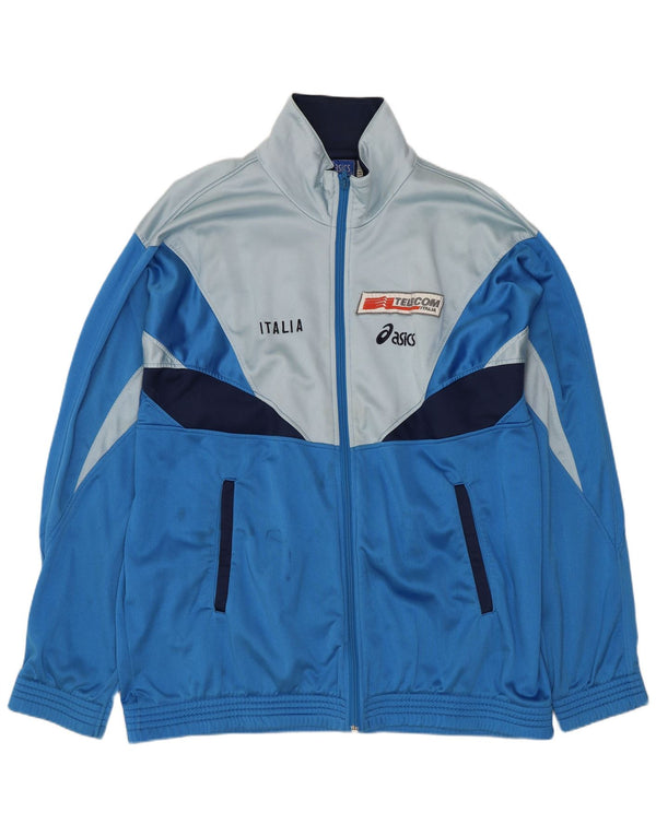 ASICS Mens Italia Graphic Gornja jakna za trenirku IT 54 XL Blue Colourblock