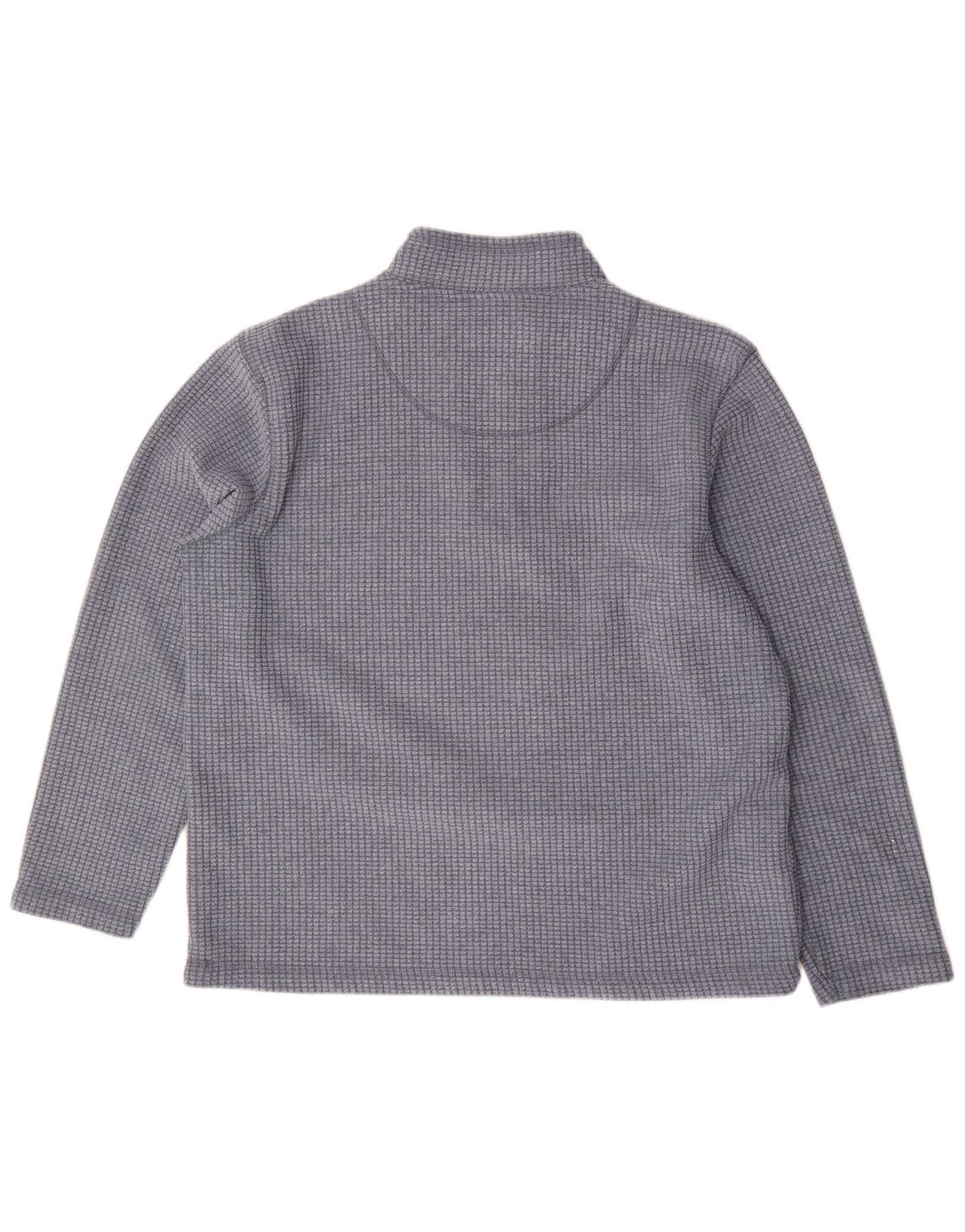 Weird Fish muški džemper od flisa s patentnim izrezom 2XL plavi karirani poliester