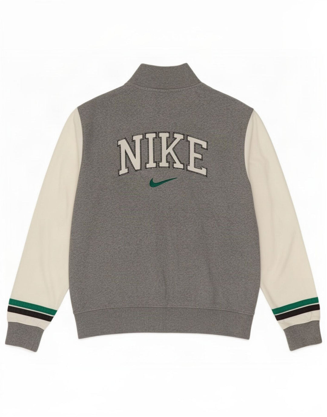 Nike muška gornja jakna s grafičkim motivima, mala siva, pamuk u blokovima boja