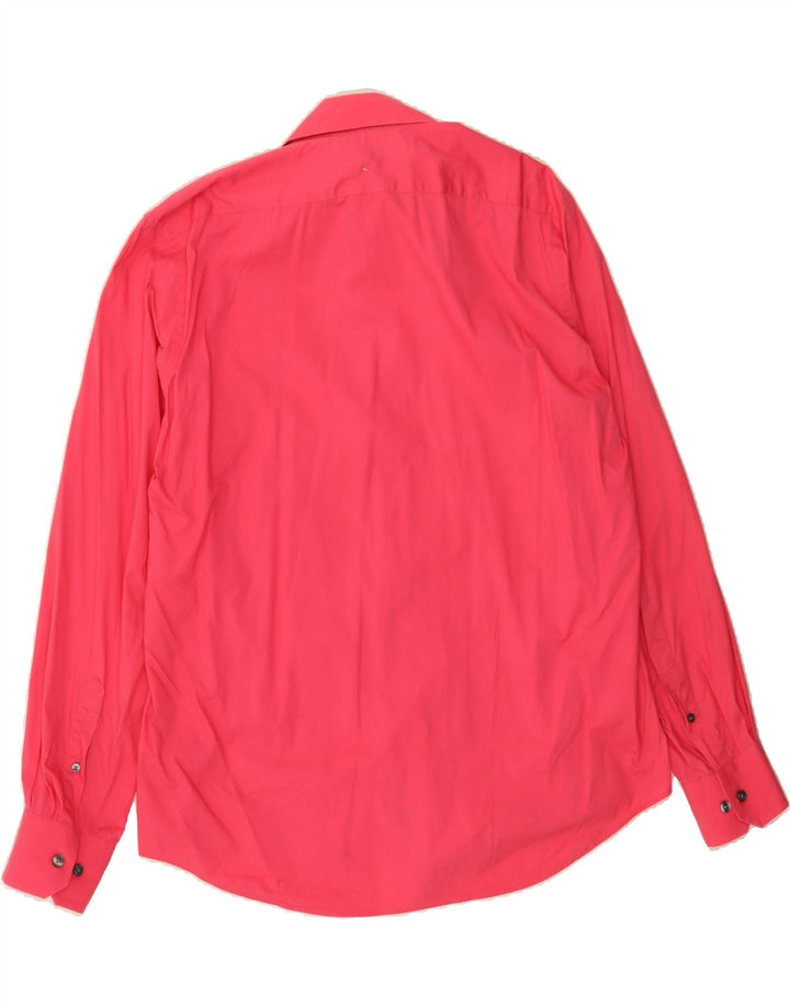 EXPRESS Mens Modern Fit Shirt Size 16 1/2  Large Pink Cotton Vintage Express and Second-Hand Express from Messina Hembry 