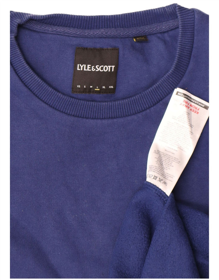 Lyle & Scott muška majica s kratkim rukavima Veliki plavi pamuk