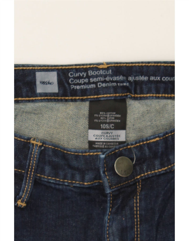 MOSSIMO Womens Curvy Denim Shorts US 10 Large W32 Navy Blue Cotton Vintage Mossimo and Second-Hand Mossimo from Messina Hembry 