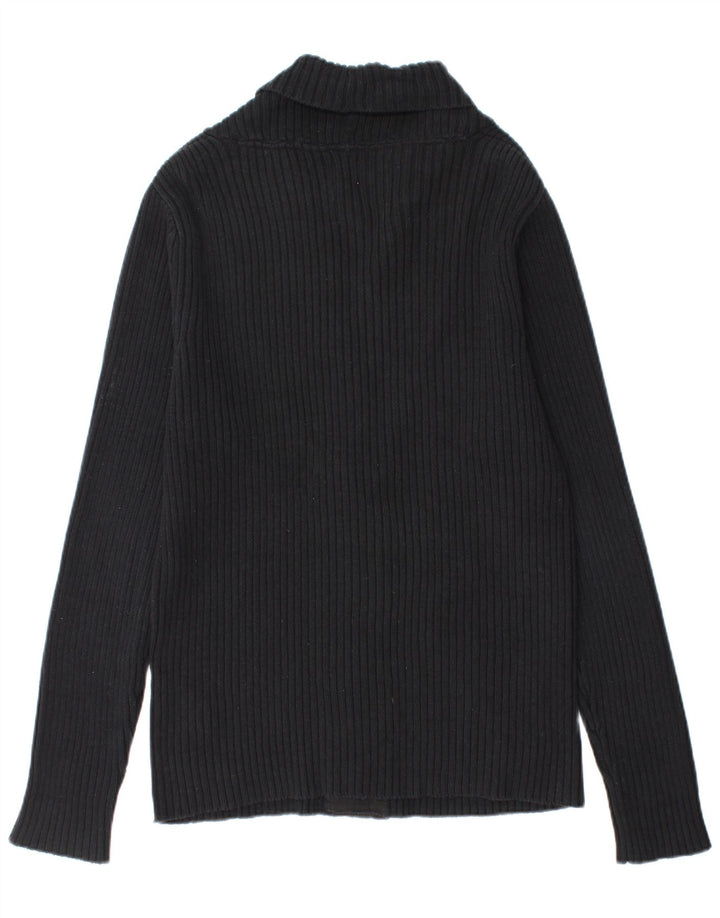 Jack & Jones muški kardigan pulover Veliki crni pamuk