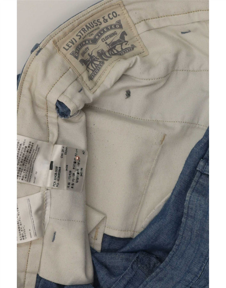 Levi's muške chino kratke hlače W36 veliki plavi pamuk