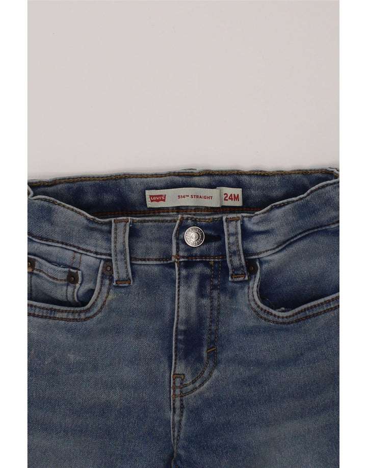 LEVI'S Baby Boys 514 ravne traperice 18-24 mjeseca W20 L13 plavi pamuk