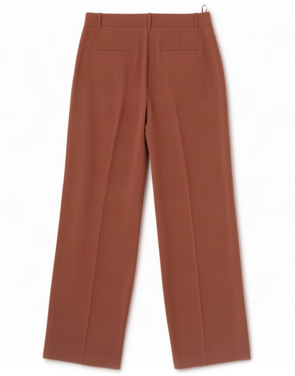 French Connection Ženske široke ležerne hlače UK 10 Small W27 L32 Brown