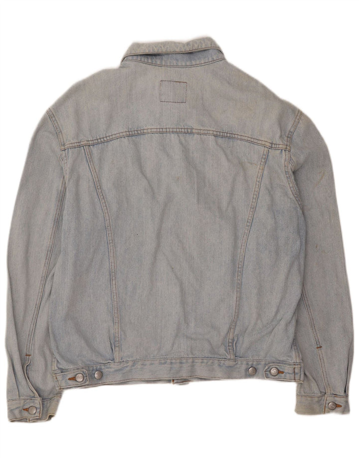 RIFLE Mens Denim Jacket UK 40 Large Blue