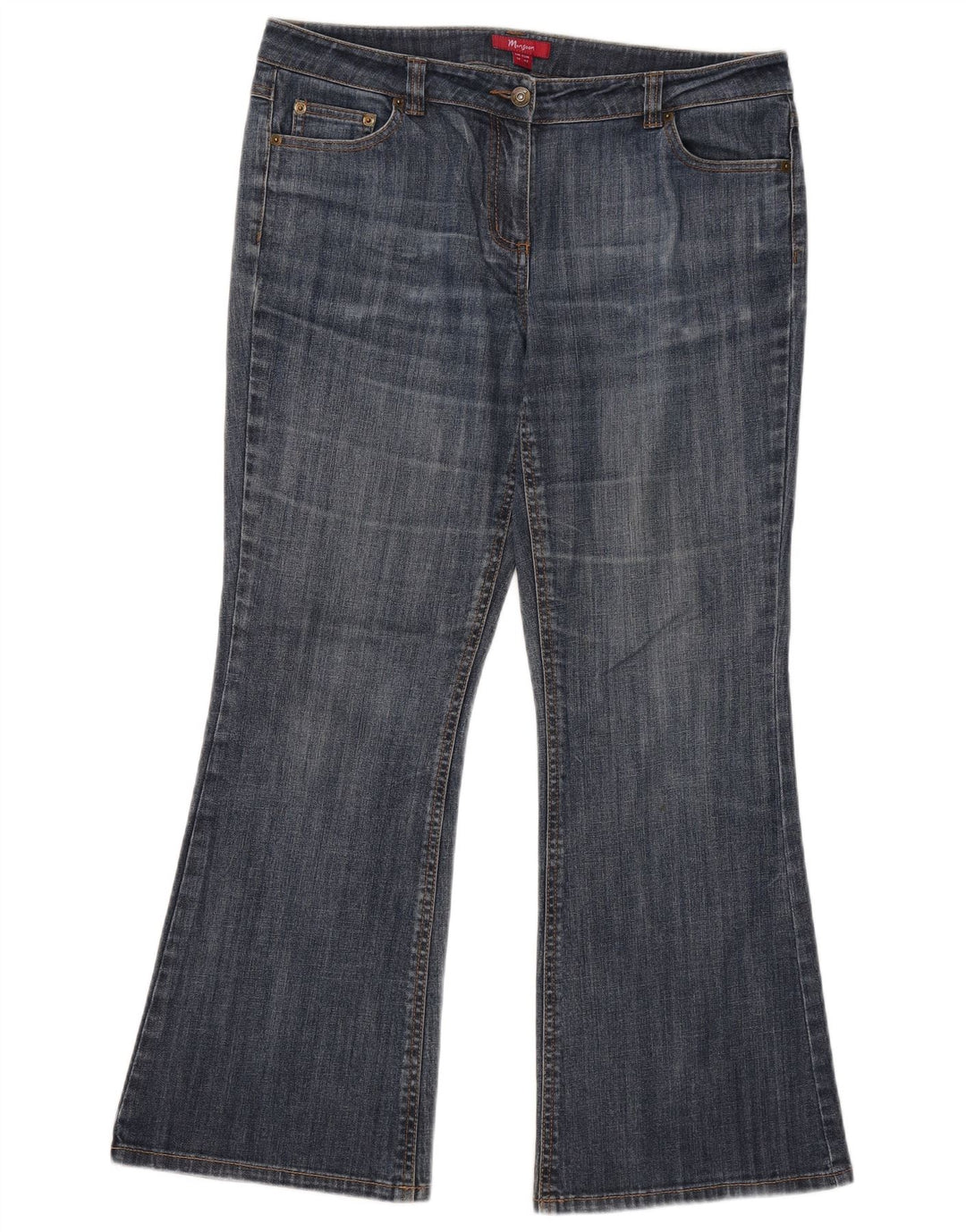 Monsoon ženske lepršave traperice UK 14 Large W35 L29 plavi pamuk