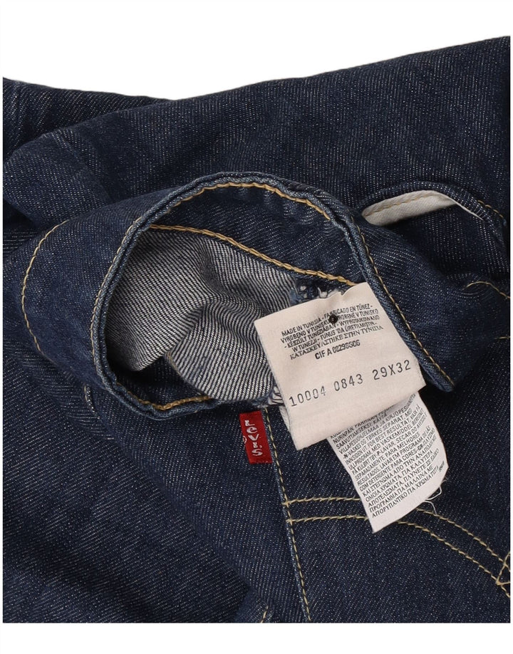 Levi's muške ravne traperice W29 L32 tamnoplavi pamuk