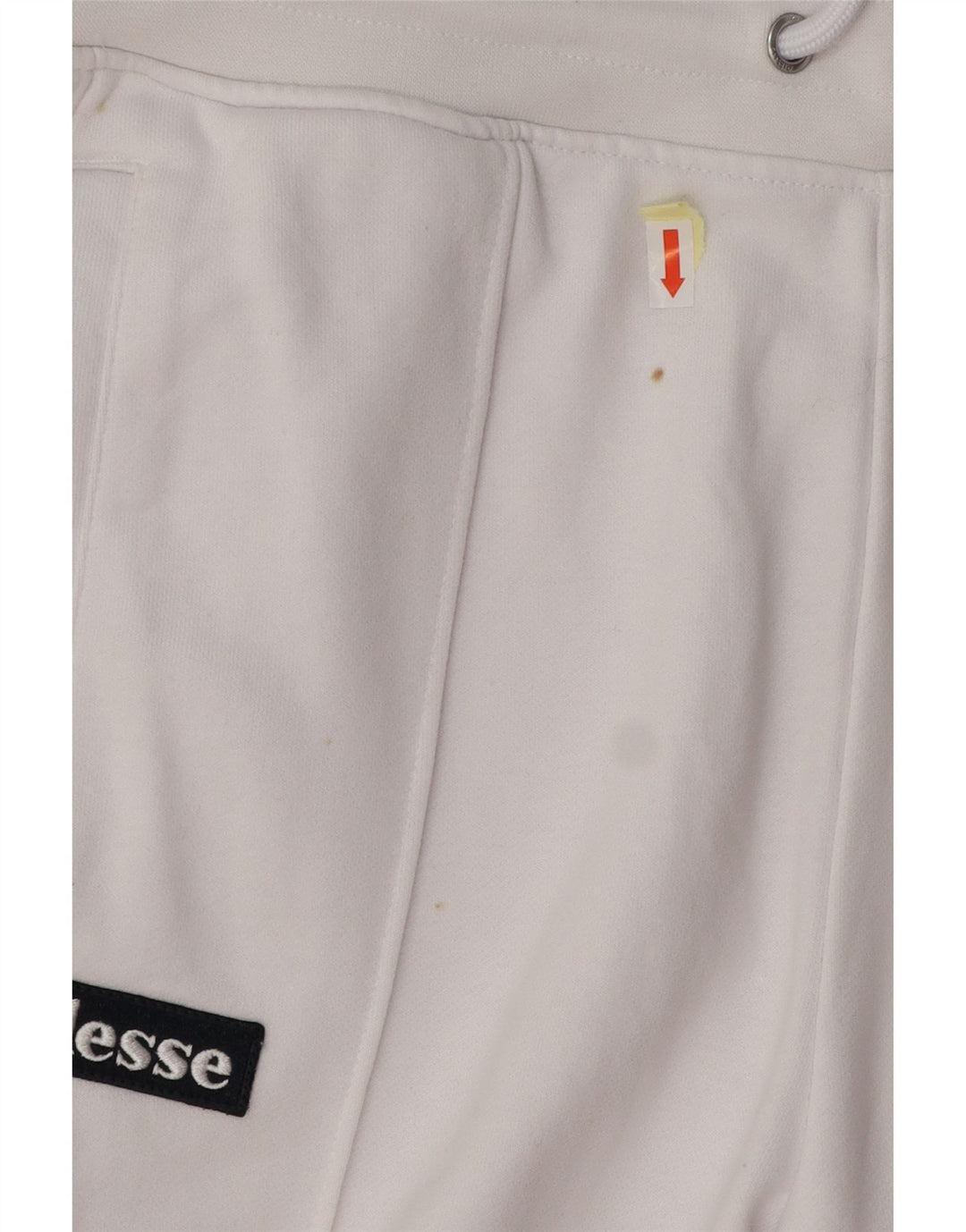 ELLESSE Mens Heritage Graphic Trenirke Hlače velike bijele boje