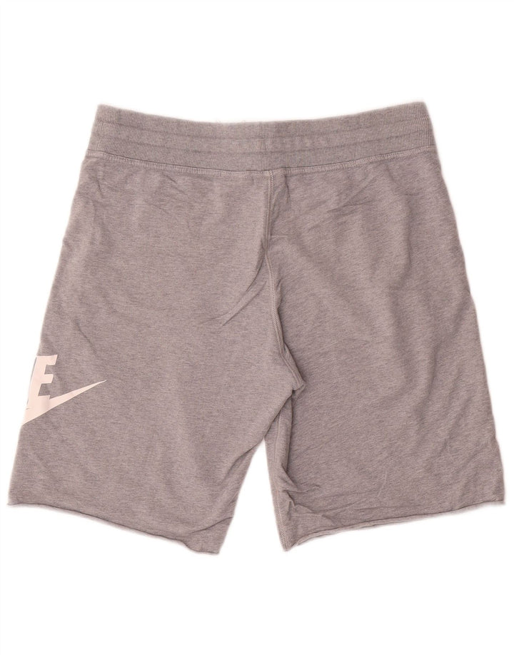 Nike muške grafičke sportske kratke hlače srednje sive boje od pamuka