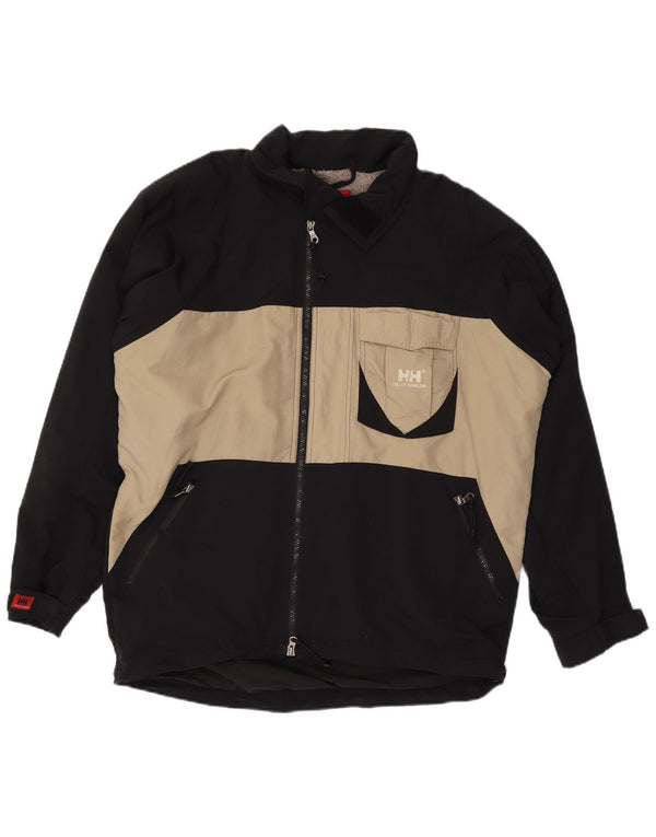 HELLY HANSEN muška vjetrovka jakna UK 40 velika crna najlonska boja