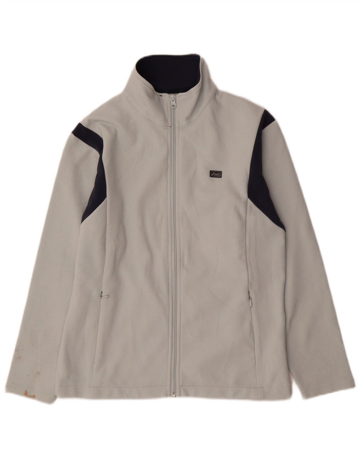 ASICS ženska gornja jakna trenirke UK 14 Srednje bijeli poliester u boji