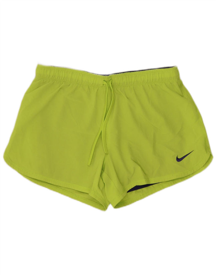 NIKE Ženske Dri Fit Sportske kratke hlače UK 10 Mali zeleni poliester