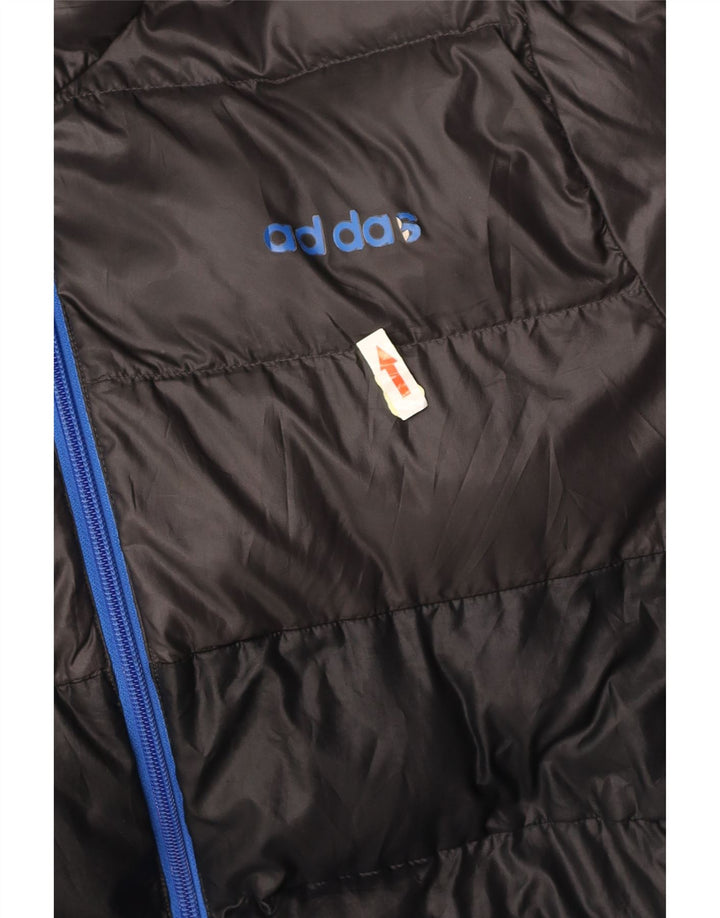 ADIDAS jakna s kapuljačom i podstavljenom podstavom za dječake 13-14 godina, crna poliesterska boja