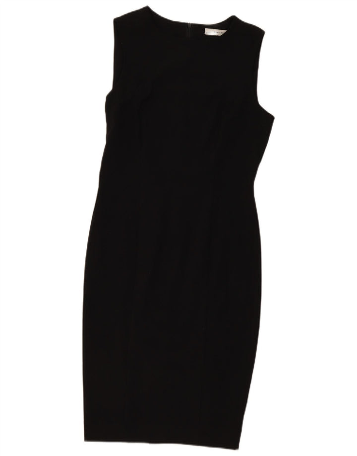 ZARA Womens Sleeveless Bodycon Dress UK 12 Medium Black Polyester