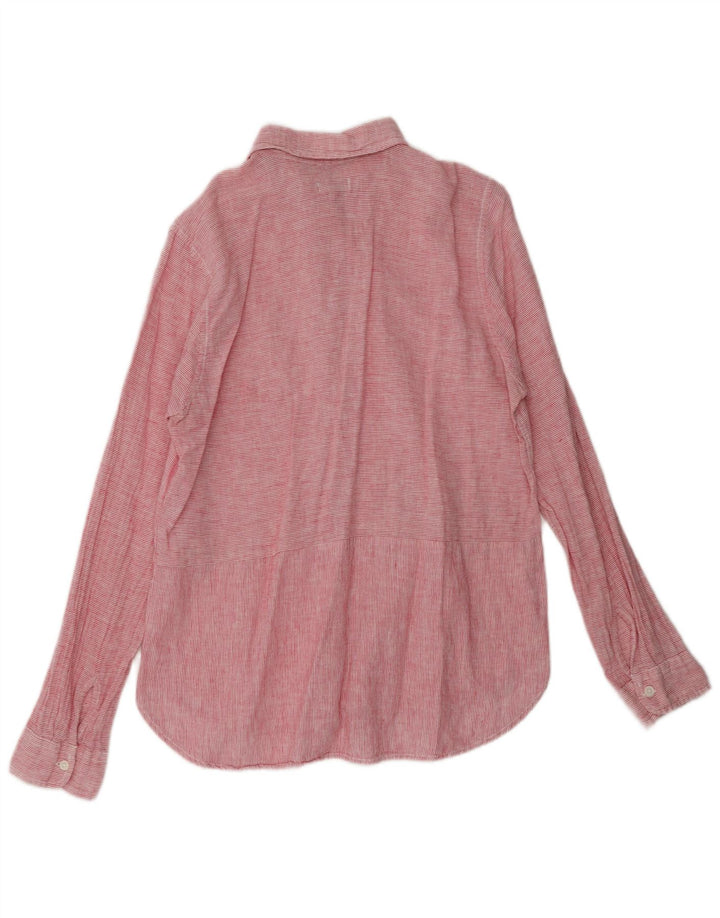 DACK'S ženska pulover košulja bluza UK 16 Large Pink Pincrte Lan