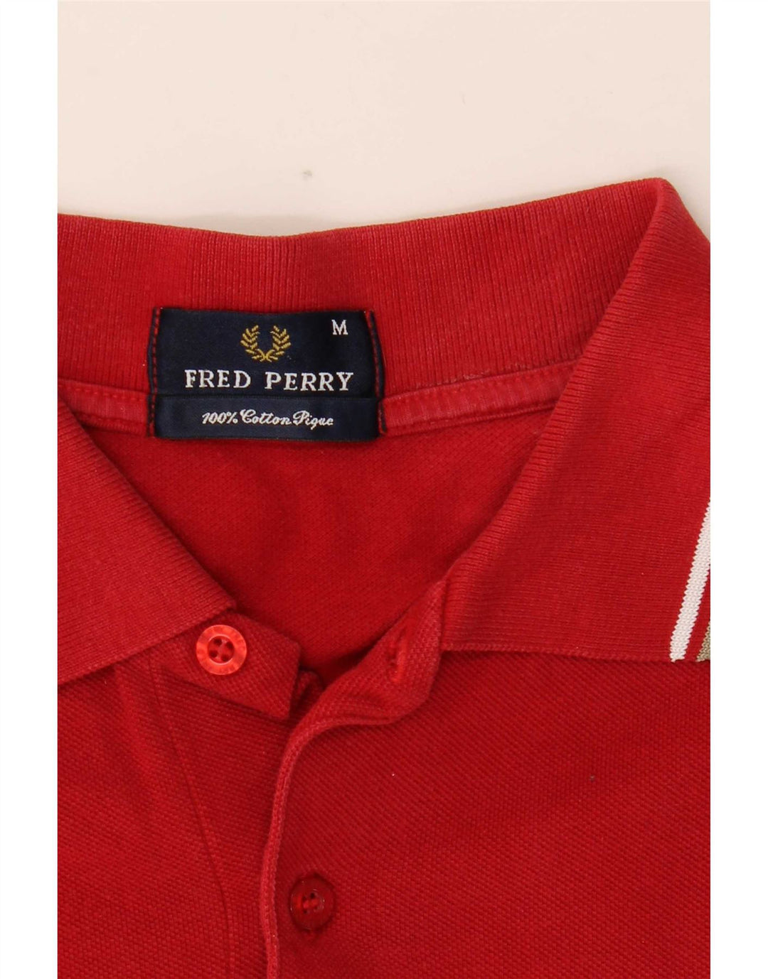 Fred Perry muška polo majica srednje crvene boje od pamuka