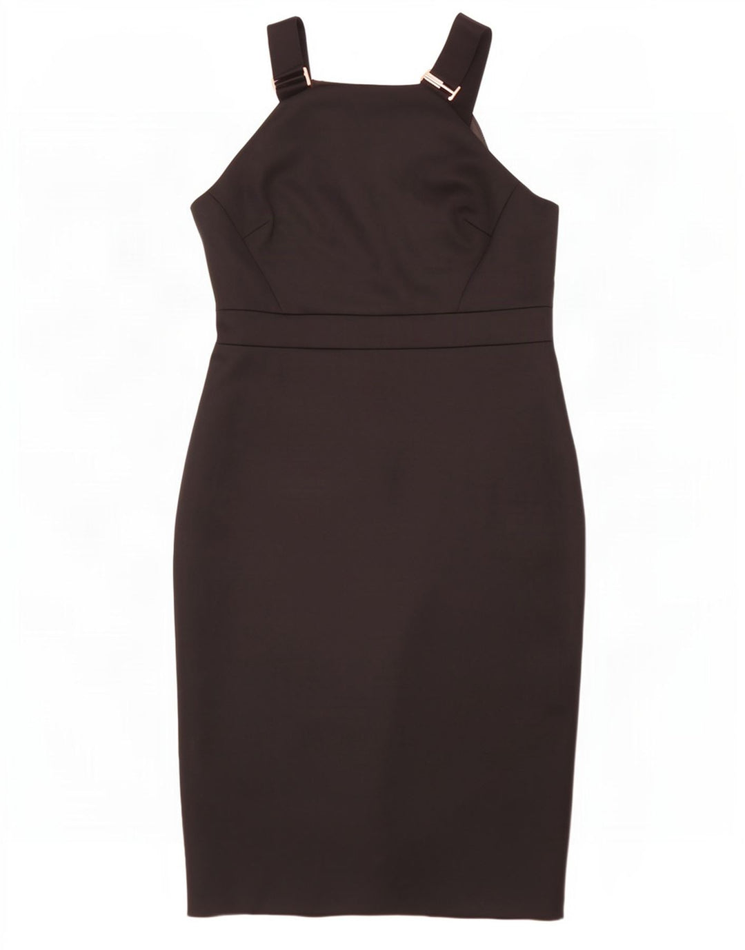 Ted Baker ženska haljina bez rukava uz kroj veličine 5 XL crni poliester