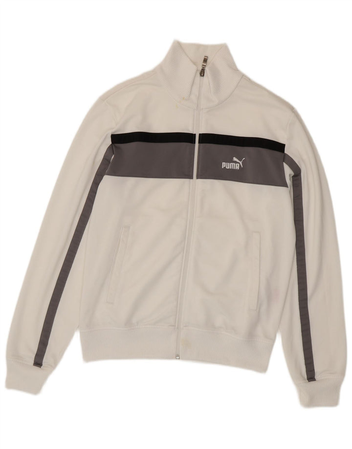 Puma muška gornja jakna trenirke Medium White Colourblock Poliester