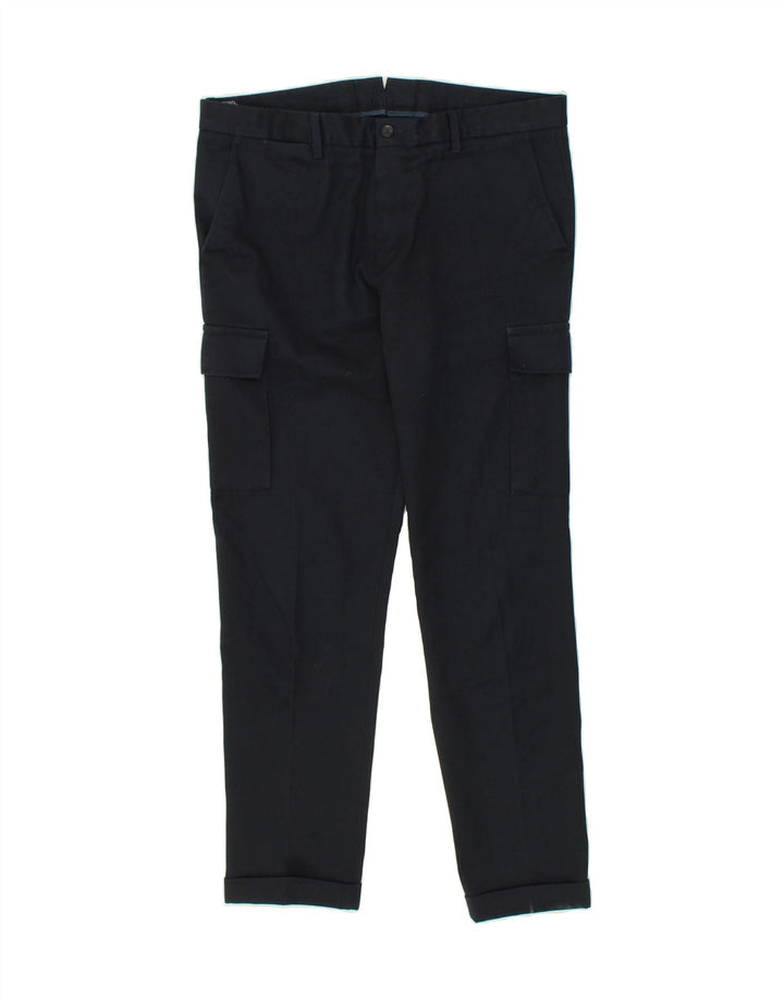 CONBIPEL Womens Slim Cargo Trousers IT 50 XL W36 L29 Navy Blue Polyester Vintage Conbipel and Second-Hand Conbipel from Messina Hembry 