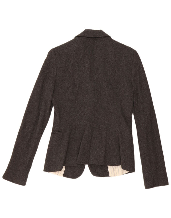 Zara ženski sako sa 1 gumbom UK 10 mali sivi acetat