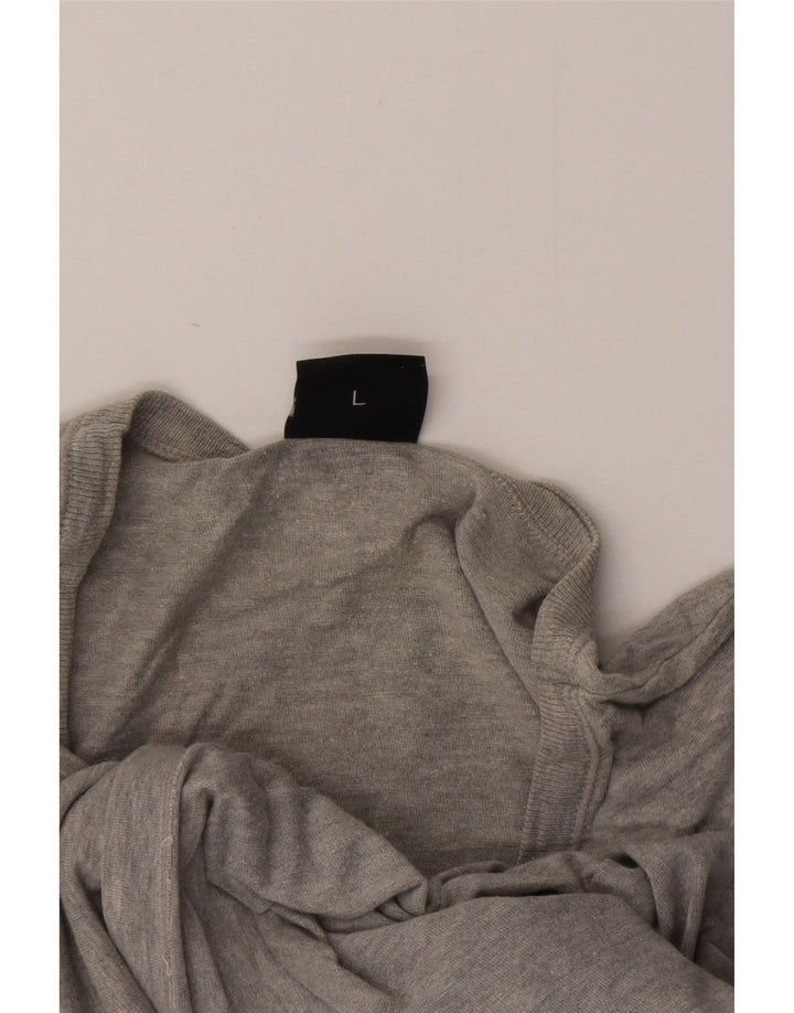 HUGO BOSS Ženska majica kratkih rukava UK 16 Veliki sivi pamuk