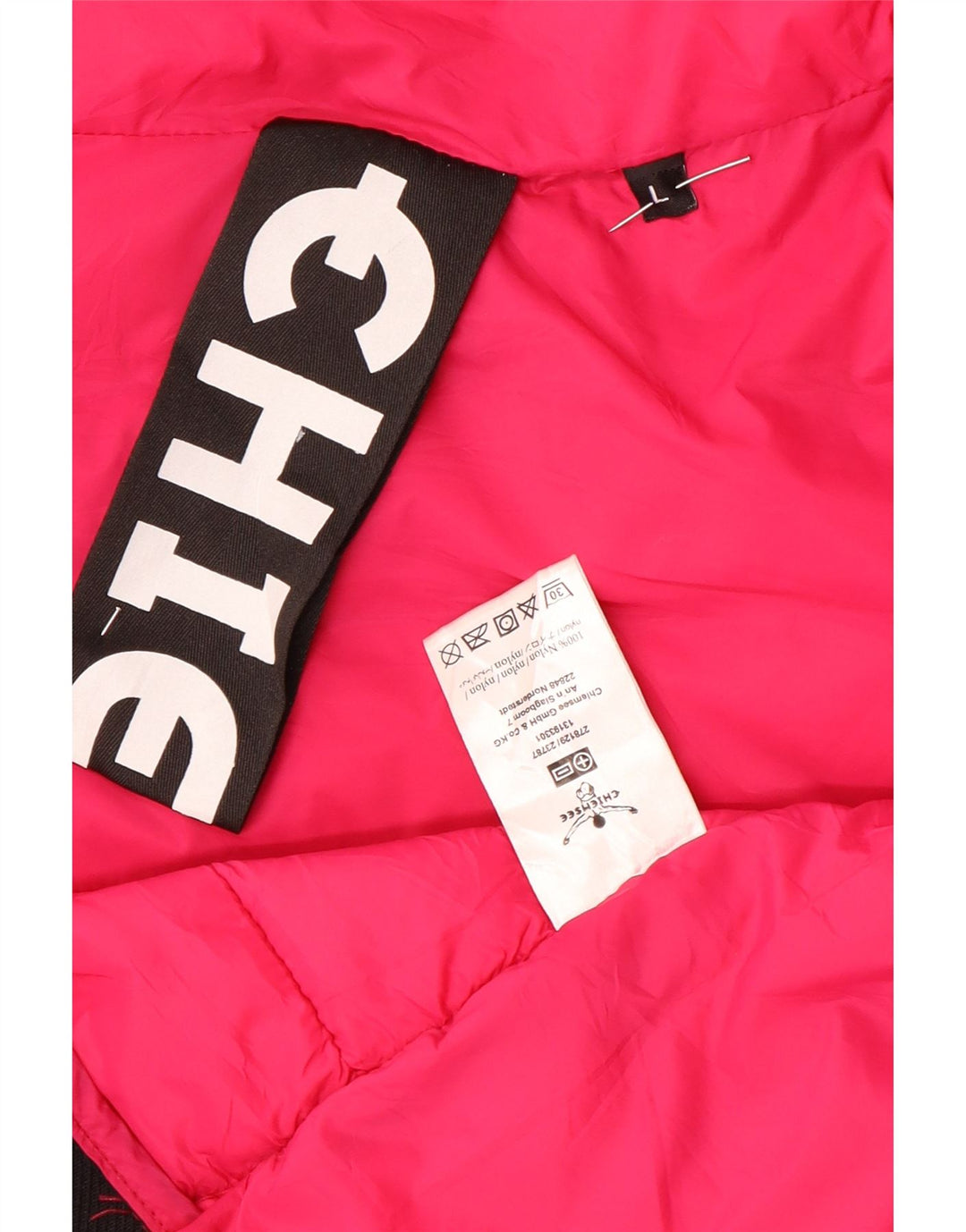 Chiemsee ženska podstavljena jakna UK 16 Veliki ružičasti najlon