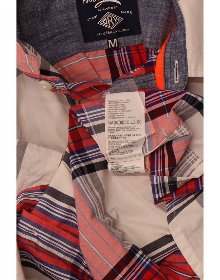 SUPERDRY muška košulja kratkih rukava standardnog kroja srednje crvene boje, pamuk