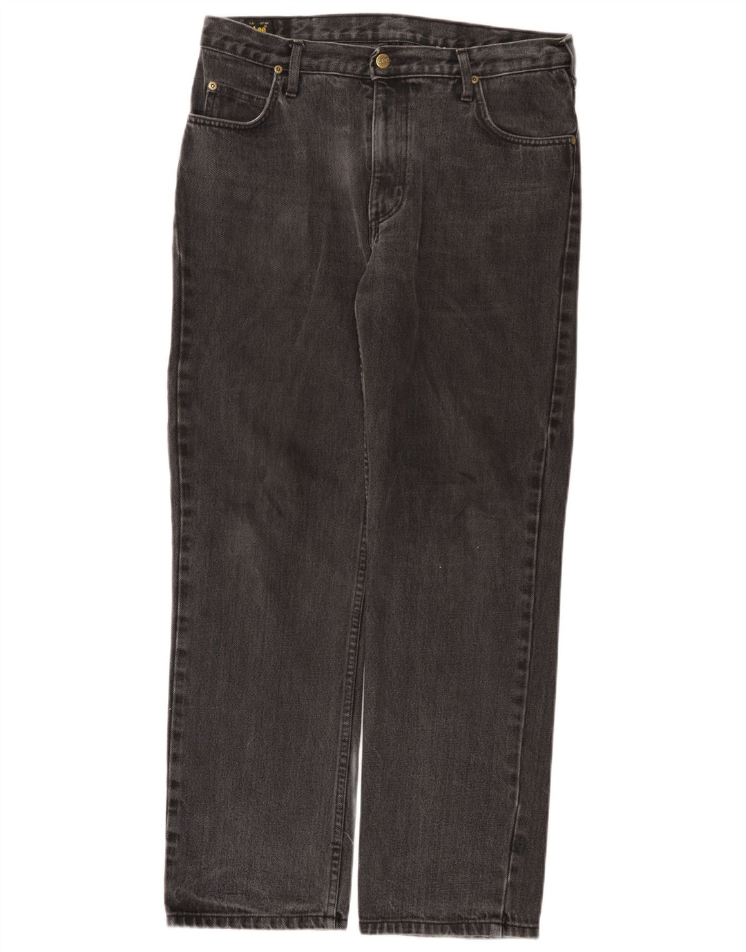 Lee Mens Brooklyn Straight Jeans W34 L30 Sivi pamuk
