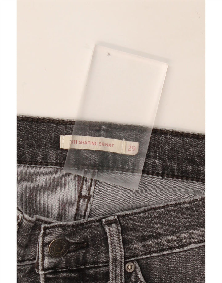 LEVI'S Womens 311 Shaping Skinny Jeans W29 L29 Grey Vintage Levi's and Second-Hand Levi's from Messina Hembry 