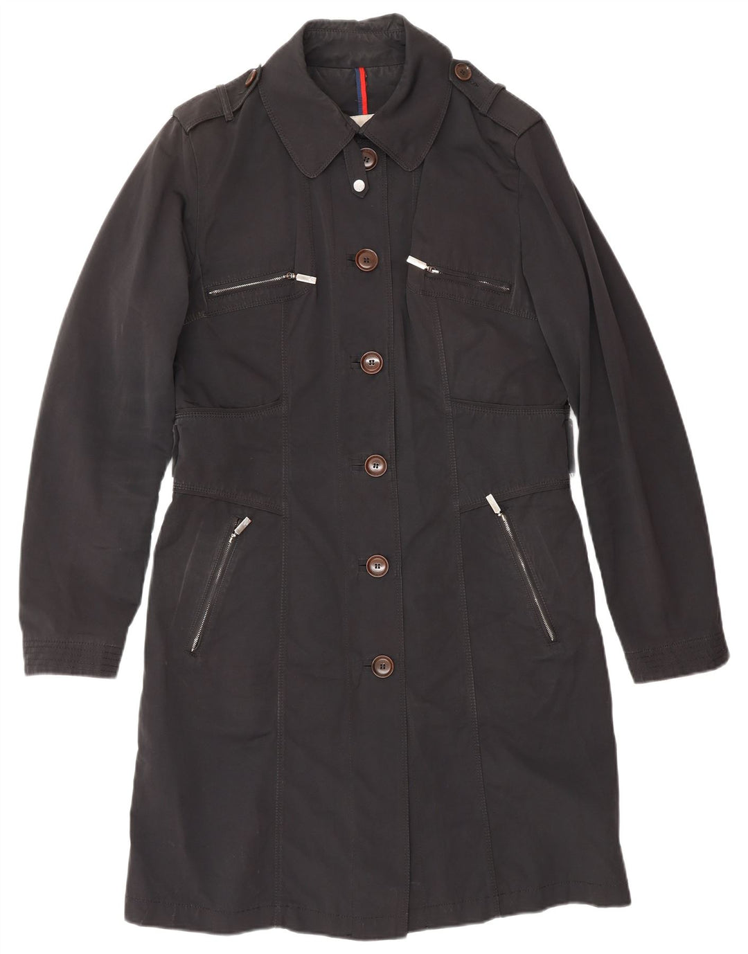 MONCLER Ženski kaput Veličina 4 XL crni poliester Classic