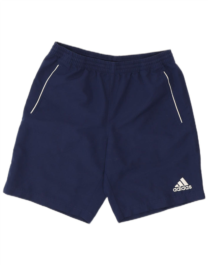ADIDAS Mens Sport Shorts Medium  Navy Blue Polyester